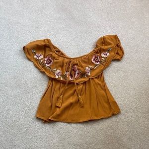 Floral Off the Shoulder Top